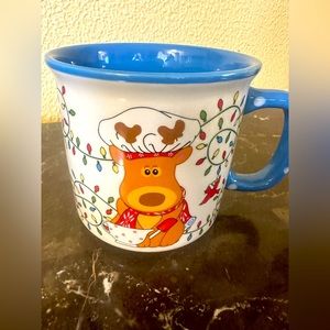 Christmas Reindeer baker MUG ceramic 4" by Temptations
